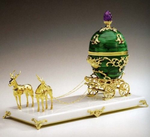 Cherub egg and chariot. 1888