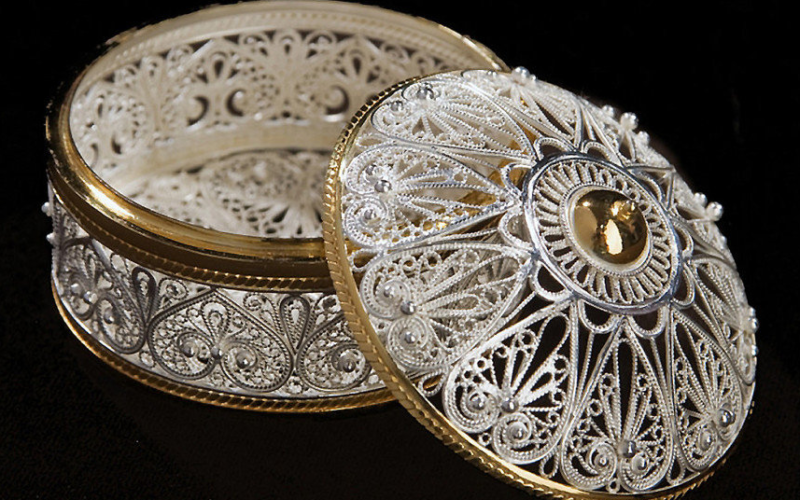 Filigree is the jewelry art of creating unique patterns