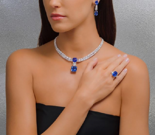 Shahpour Jahan. unique sapphire and diamond sets feature sublime artistry and exquisite gemstones.