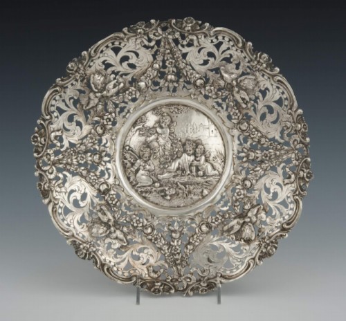 19th century antique silver dishes