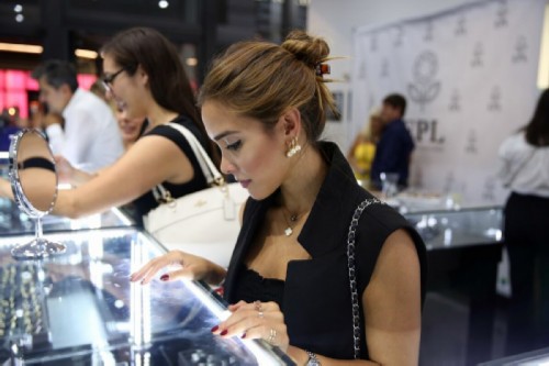 Selection of diamond jewelry