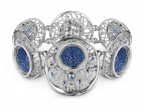 A unique bracelet turns into a magnificent set of rings, earrings, necklaces and bracelets