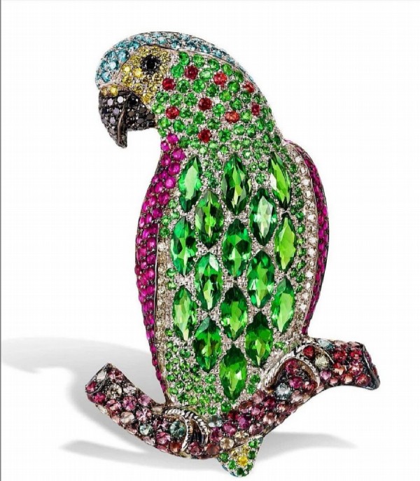 Brooch Parrot