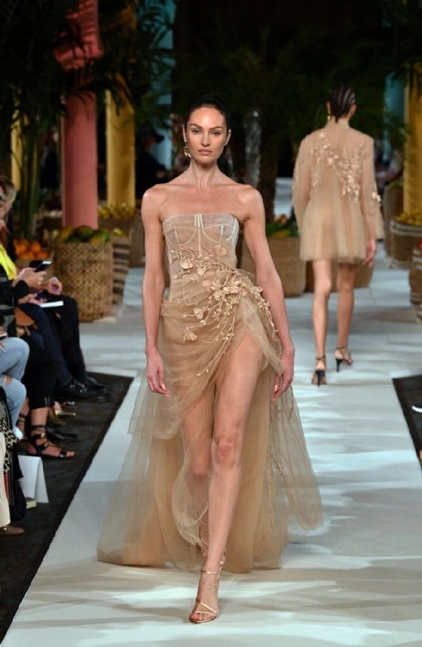 Tulle evening dress