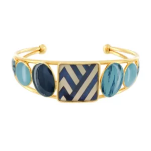 Taratata Cuff bracelet, with colored resin.