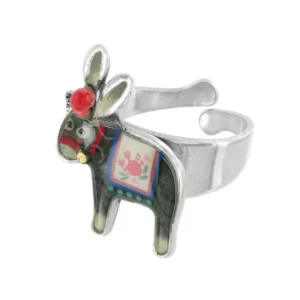 Taratata Detachable ring with colored resin and crystal.