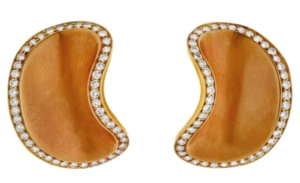 Angela Cummings 18k Yellow Gold 1987 Clip Earrings