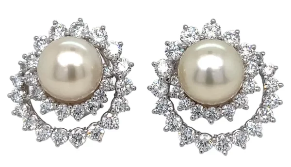 Angela Cummings for Assael Diamond Pearl Ear Clips