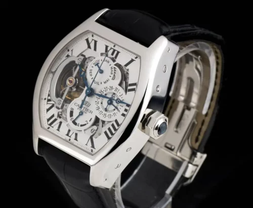 Наручные часы Cartier Platinum Privee Tourbillon с вечным календарем и ручным заводом