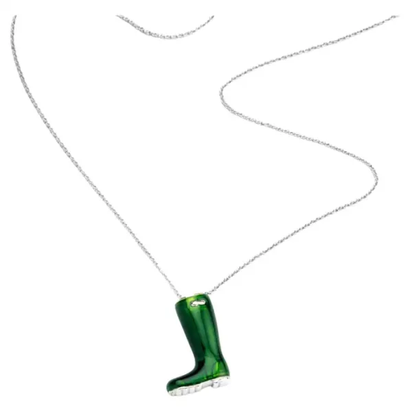 Deakin & Francis Sterling Silver Wellington Boot Pendant.
