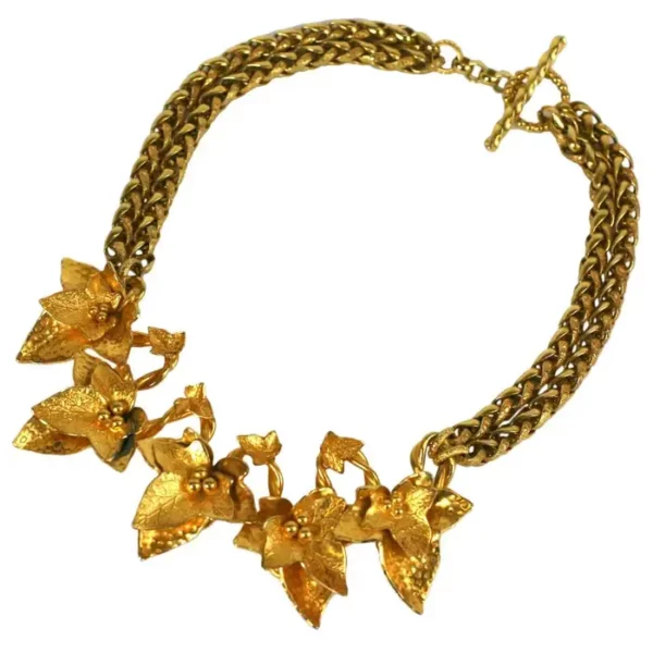 Dominique Aurientis Gilt Ivy Collar.