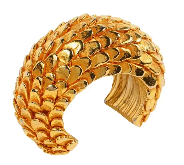 Dominique Aurientis Gilt Resin Cuff.