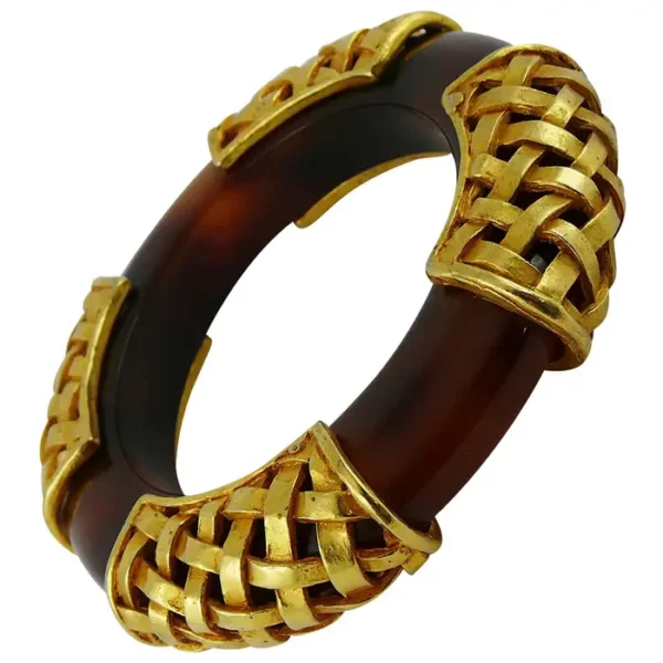 Dominique Aurientis Vintage Massive Resin Bangle.