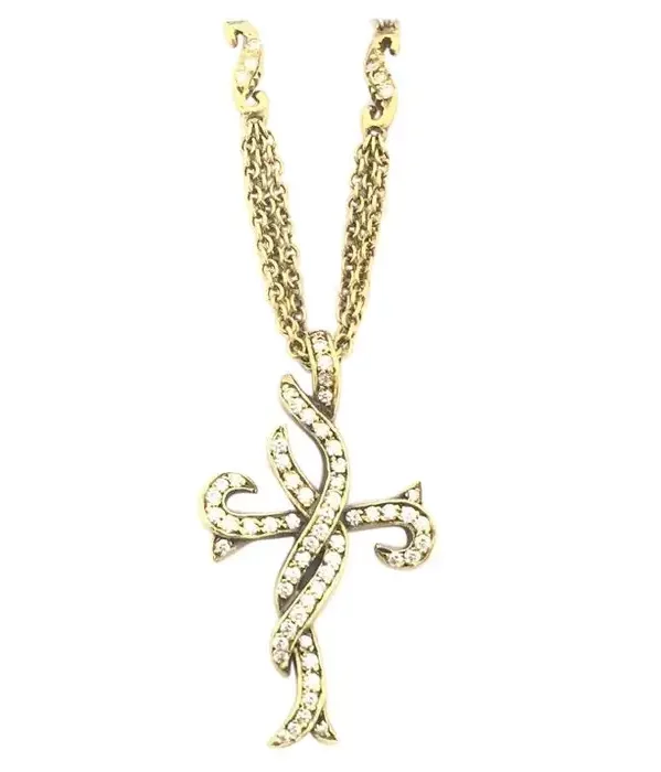 Doris Panos Ladies Diamond Cross Necklace.