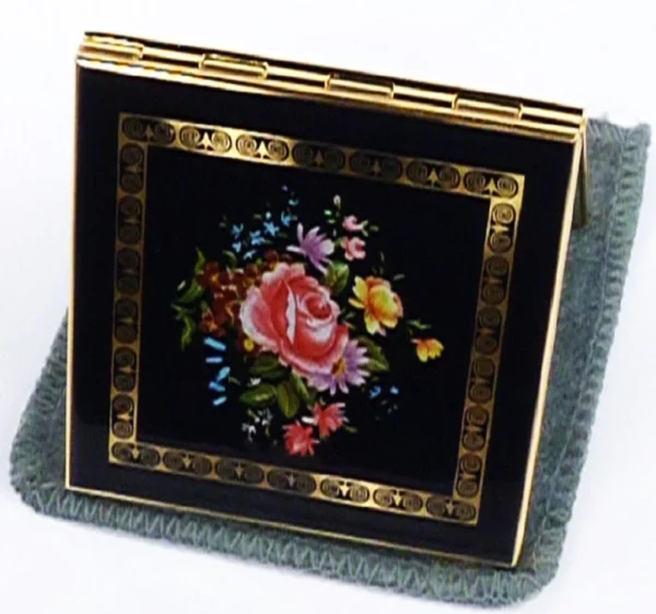 Slimline Vintage Stratton Double Mirror Compact 1990s.