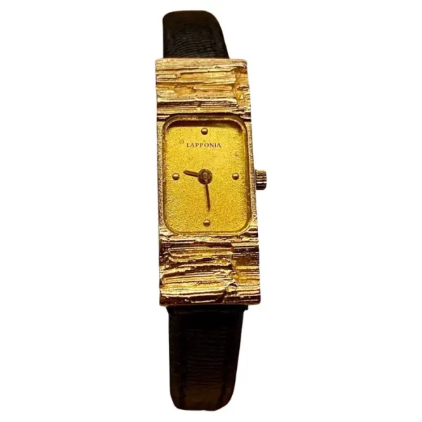 14 Karat Gold Watches Lapponia Björn Weckström Name Golda.