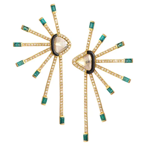 20 Karat Affinity Emerald Earrings.