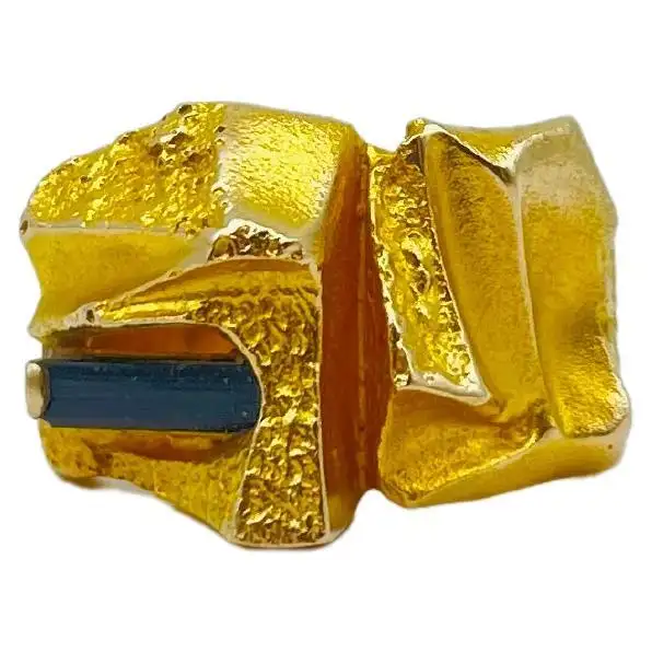 Björn Weckström Scandanavian Mid Century Modernist 14k Yellow Gold.