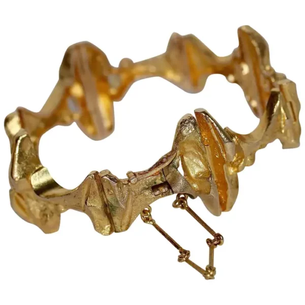 Björn Weckström for Lapponia 14 Karat Gold Bracelet 1973 Vintage.