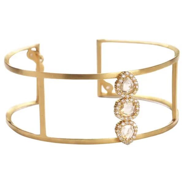 Coomi 20 Karat Gold Luminosity Diamond Bracelet.