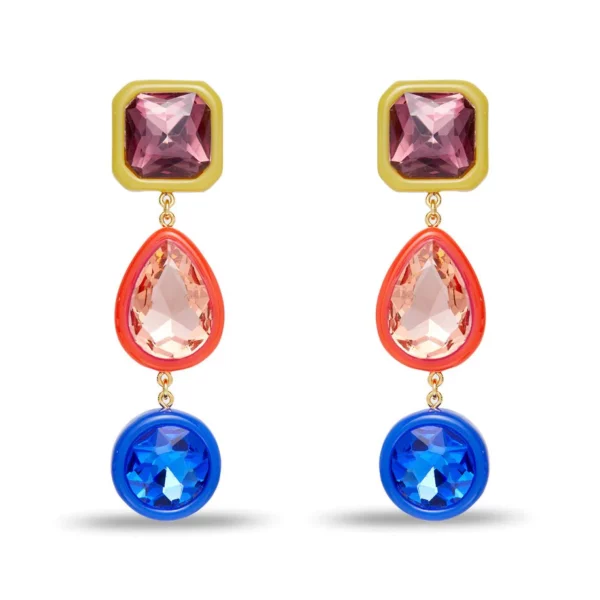 luxe linear earrings. Featuring the romantic designs and colors of our winter collection.