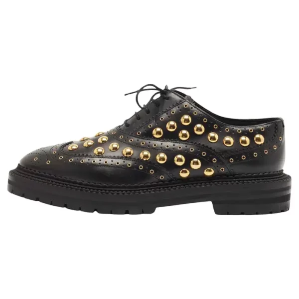Burberry Black Brogue Leather Deardown Derby.