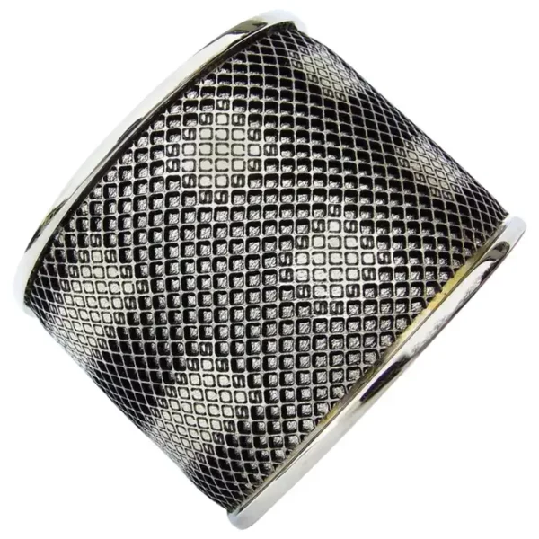 GORGEOUS Burberry Nova Check Cuff Bracelet Black Gold RARE.