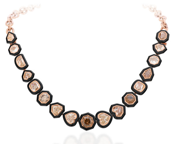 Interchangeable Multi Shaped Diamond Necklace.