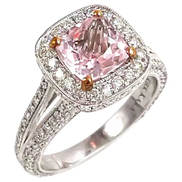 Kirk Kara SS6933B R Carmella Ring with Morganite.