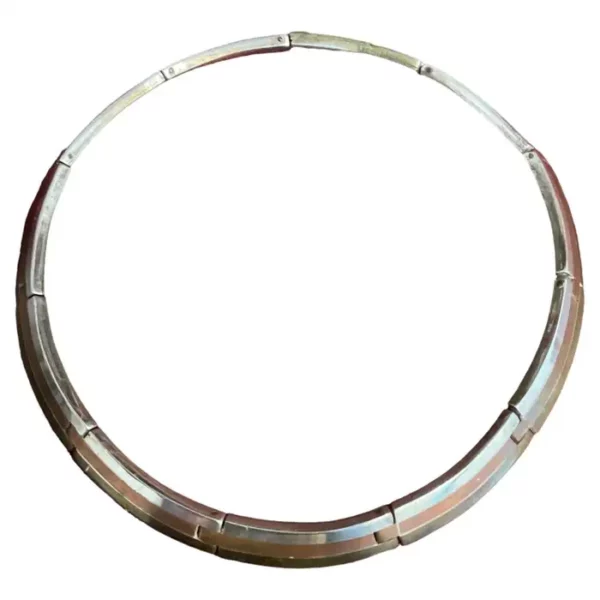Mid Century 1950s Los Castillo Taxco Sterling Silver Necklace 102g.