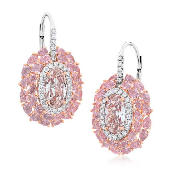 Pink Drop Earrings.