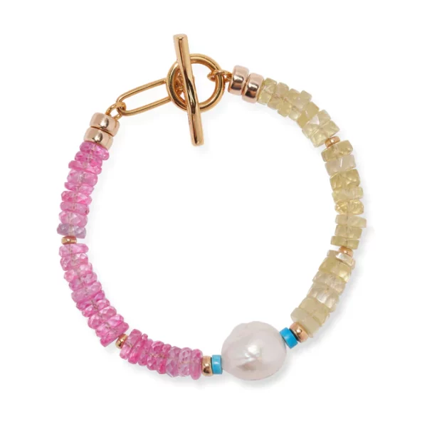 Rock Candy Bracelet in Pink Lemonade. Rock Candy Bracelet in Pink Lemonade.
