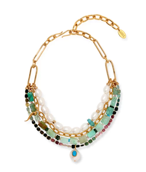 Vizcaya Necklace in Mint. Vizcaya Necklace in Mint.