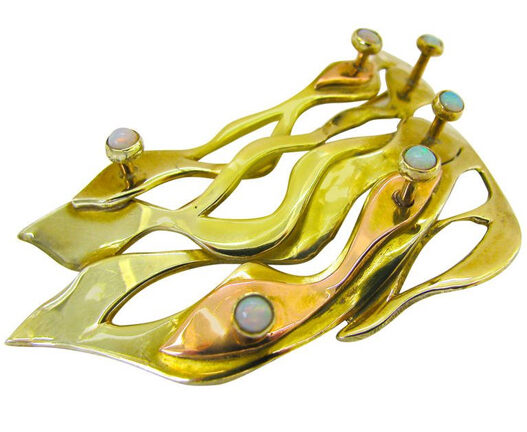 Abstract brooch.