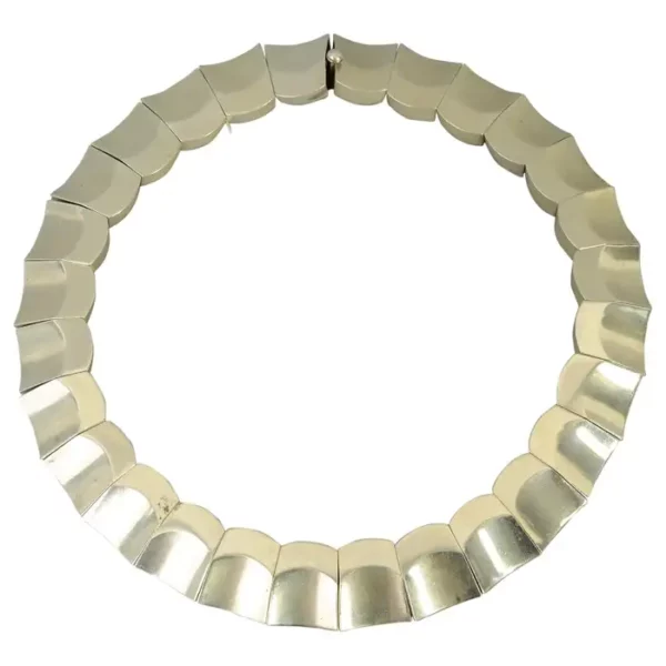Antonio Pineda Sterling Silver Thumbprint Necklace.