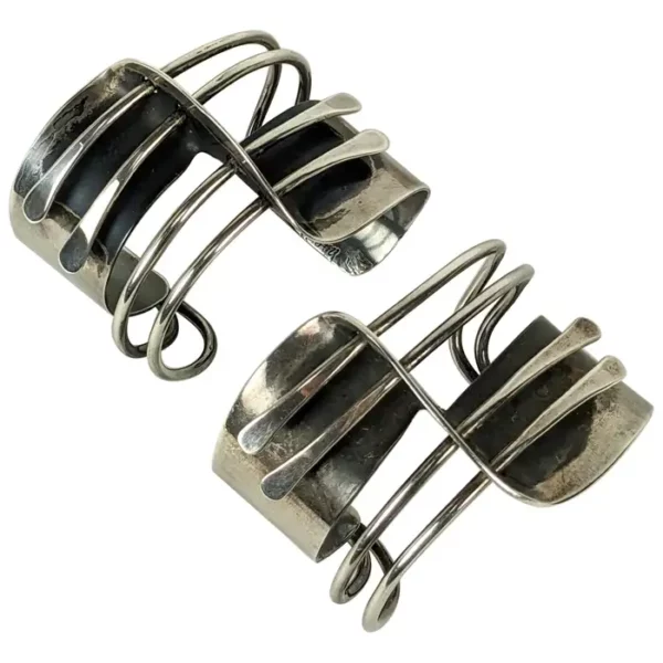 Pair of Iconic Art Smith Modernette Cuffs.