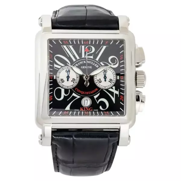 Franck Muller 10000 Conquistador Cortez Black Dial Watch.