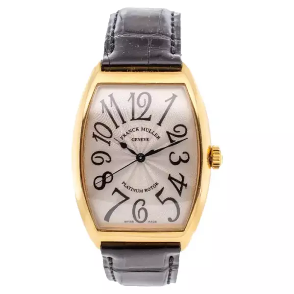 Franck Muller Curvex 6850 SC 34MM 18K Yellow Gold Watch.