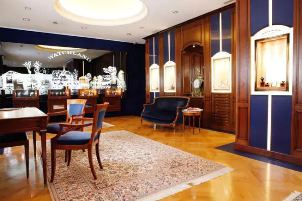 Franck Muller boutique, Geneva.