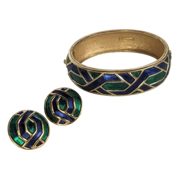 Marcel Boucher Enamel Bangle Suite.