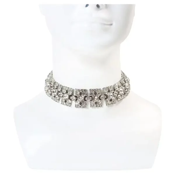 Vintage Bogoff Diamante Choker Necklace Circa 1960s.