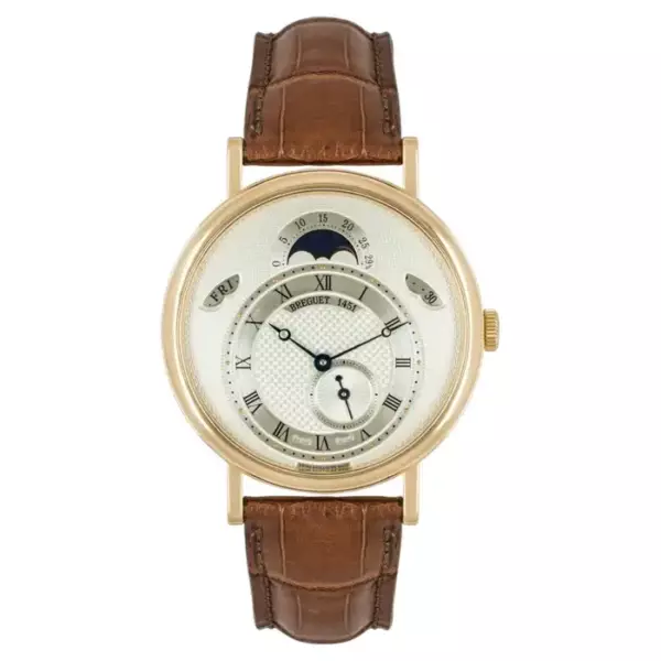 A Breguet Classique Calendrier wristwatch in yellow gold.