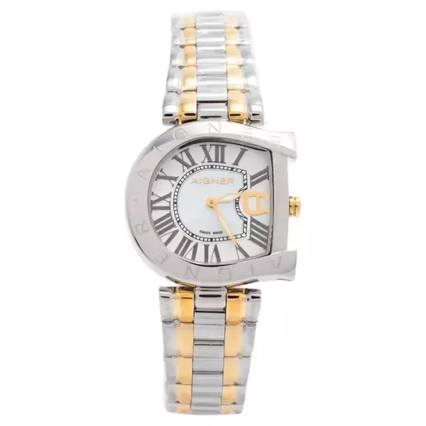 Aigner Mother Of Pearl Two Tone Stainless Steel Arco Women's Wristwatch 32 mm.