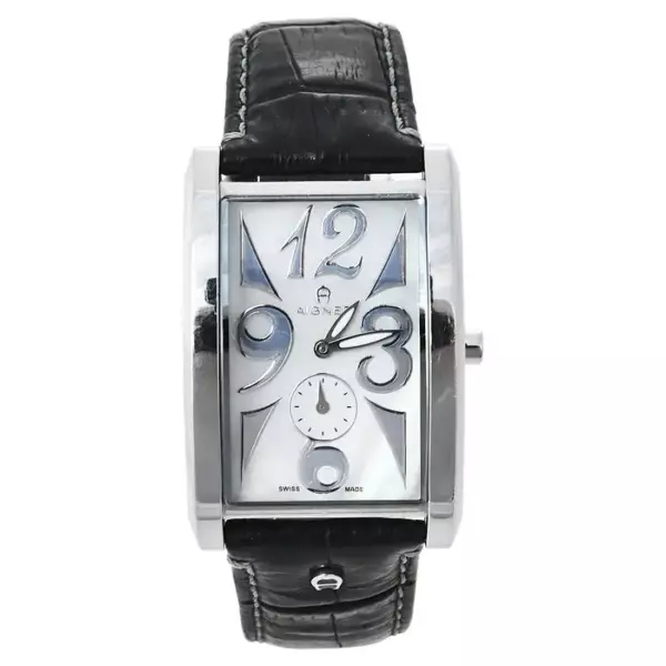 Aigner Mother of Pearl Stainless Steel Modena Nudo Unisex Wristwatch 30 MM.