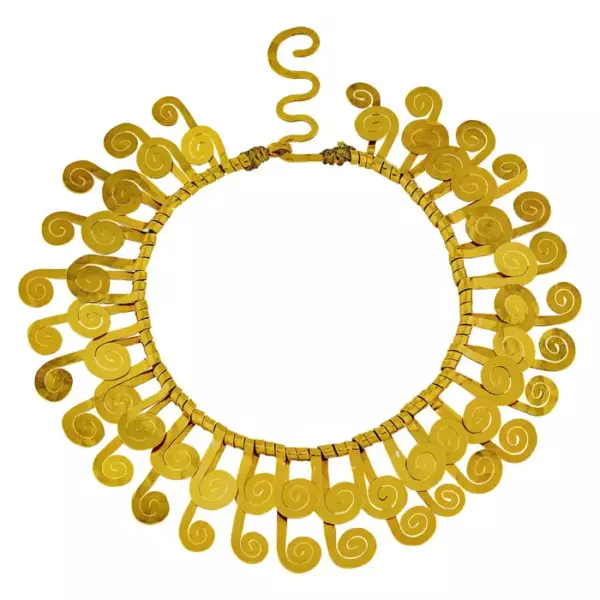 Alexander Calder Gold Necklace, circa 1946.