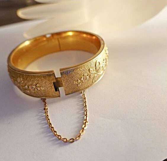 Antique Victorian Gold Filled Bates and Bacon Bracelet.
