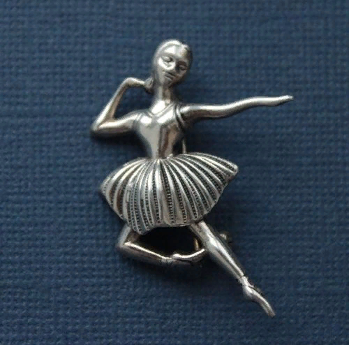 Ballerina brooch, 1960 70s.