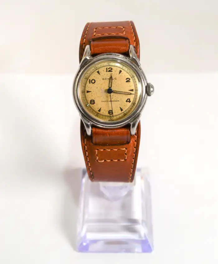 Benrus Military BH 11 Style Steel Men's Wrist Watch.