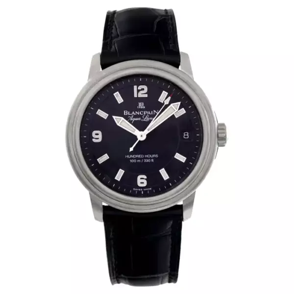 Blancpain Leman Stainless Steel Wristwatch Ref 2100 1130a 64b.