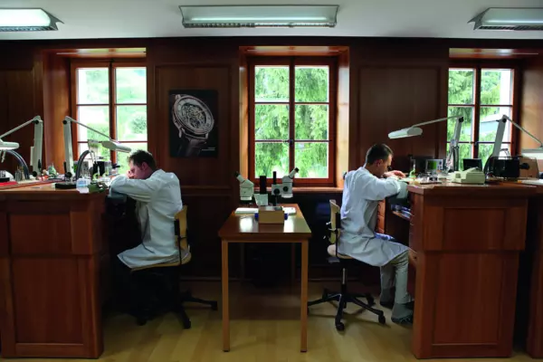 Blancpain workshop in Le Brassus.